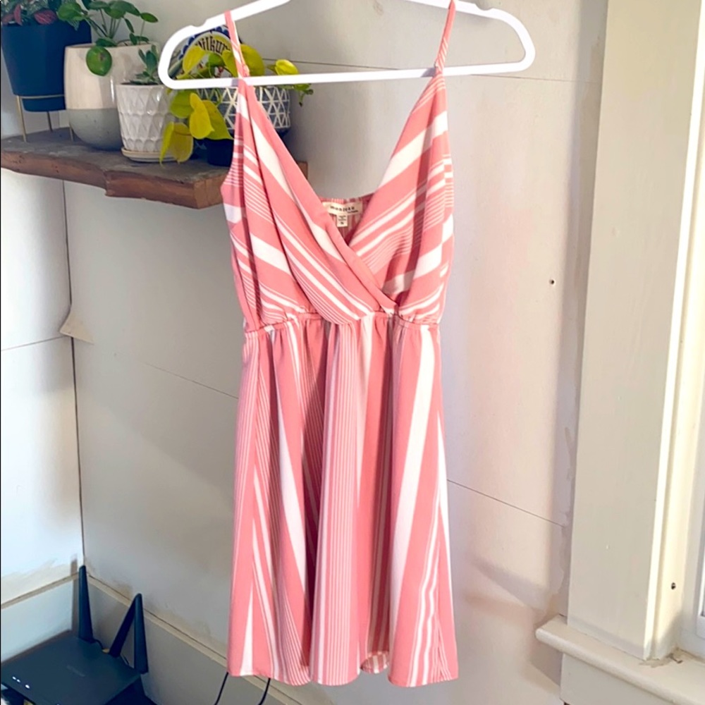 Pink Striped Summer Dress